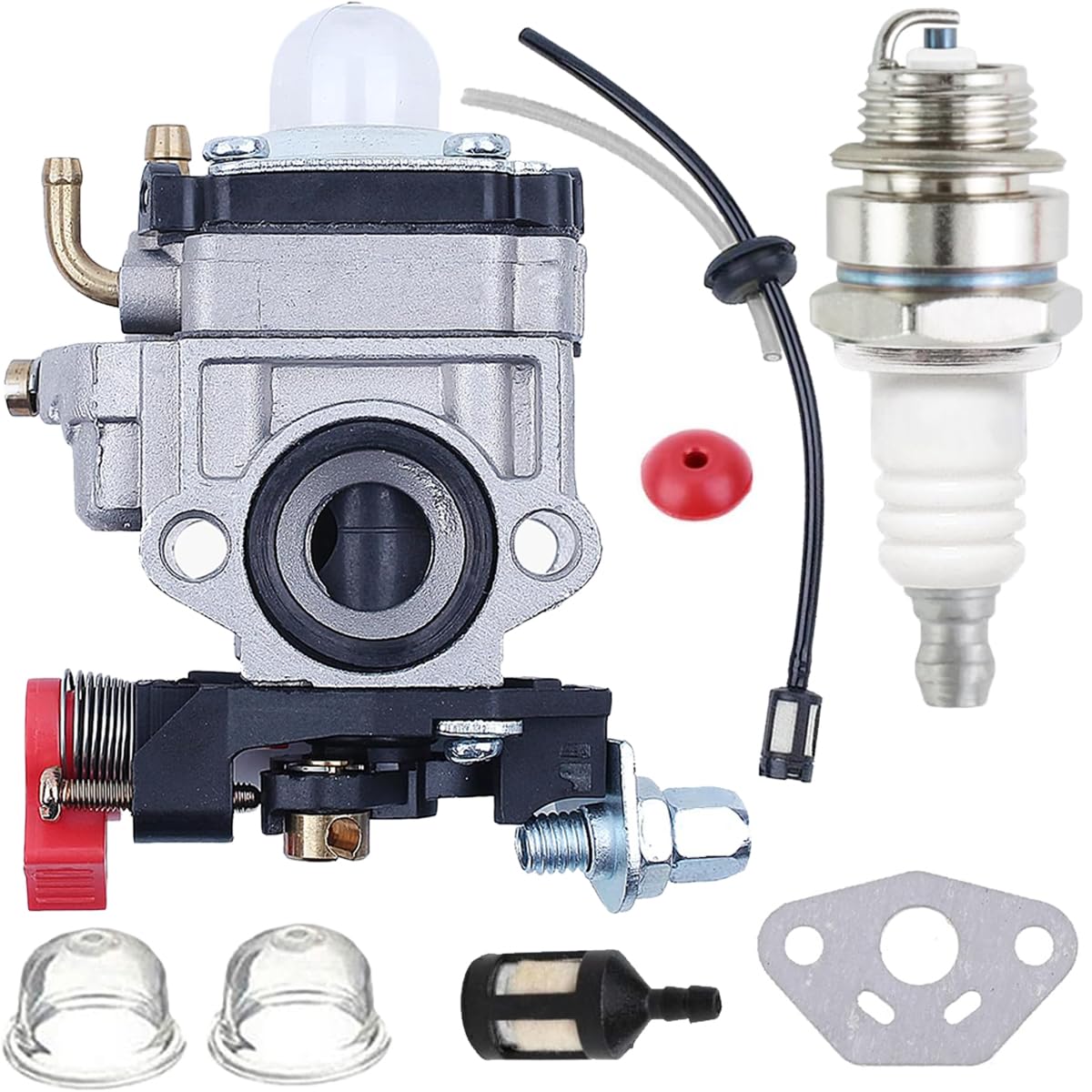 ZAMDOE Carburateur pour Kawasaki TH23 TH26 TH34 23cc 24cc 25cc 26cc 35cc P11 1E34F 11mm Carb Moteur Remplacement Pièce Moteur Débroussailleuse Taille-haie Souffleuse de Feuilles