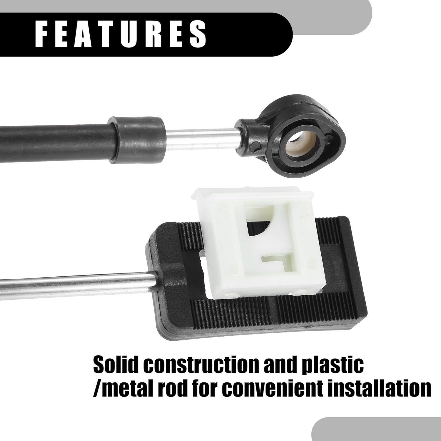 Automatic Transmission Shift Cable - Auto Trans Shifter Cable - for Ford Excursion 2000-2005 Metal Black - 1 PC