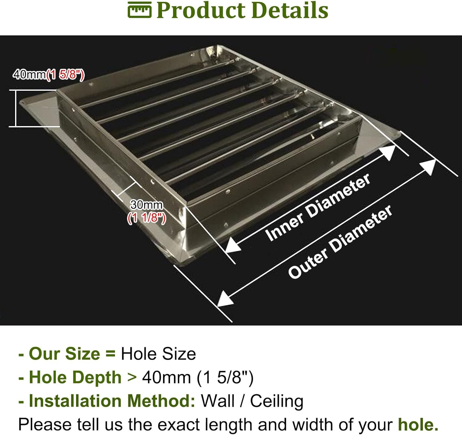 Return Air Vent Cover & Plumbing Access Panel, Easy Service Door for Wall & Ceiling, Electrical Panel Cover, 300x600mm (12x24in) - Durable & Easy Installation