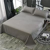 Vista 2 de WenBags Sábana plana ligera impermeable de 70 x 90 pulgadas, tamaño Queen, protector de colchón para cama y sofá, funda resistente al pelo