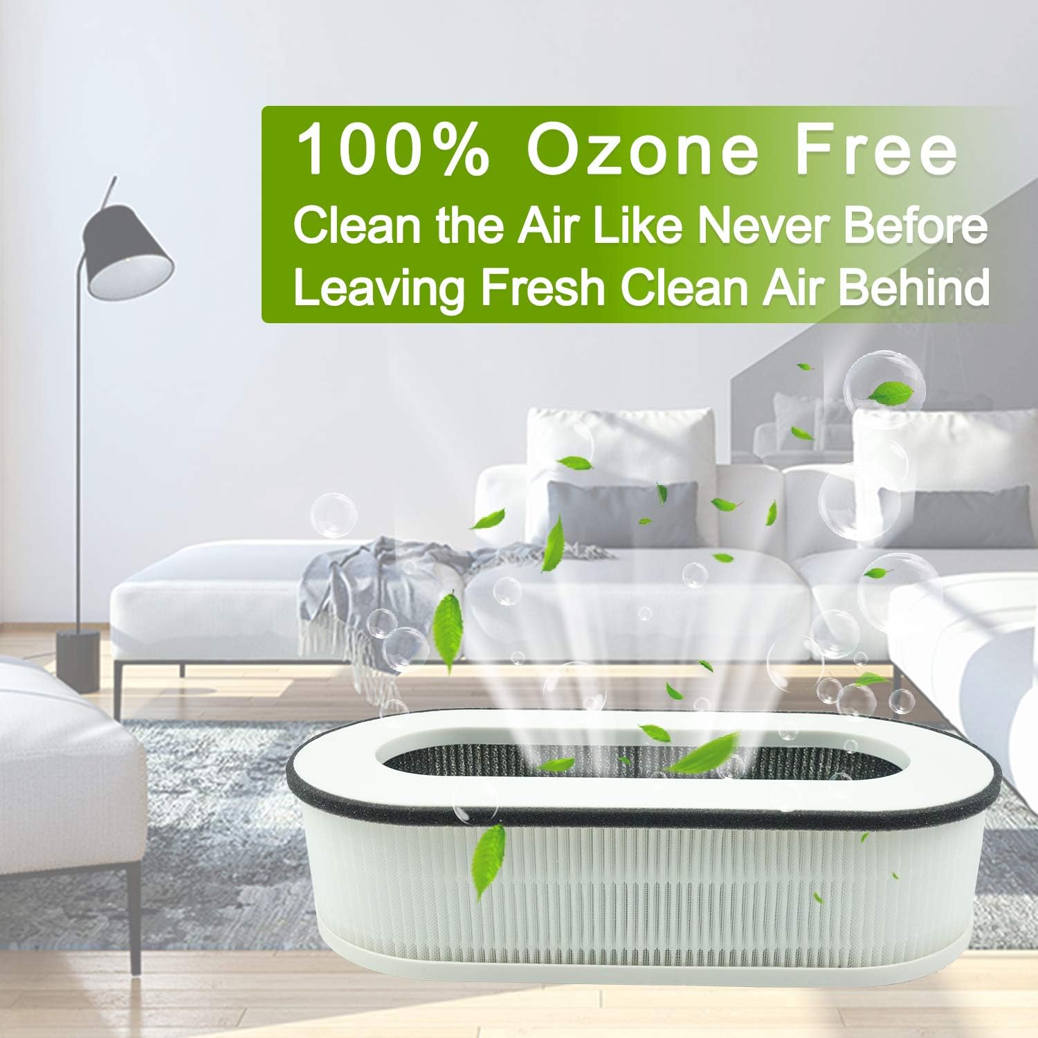 Flintar RP-AP068 Replacement Filter, Compatible with RENPHO Compact Air Purifier RP-AP068, 3-in-1 H13 Filtration and Activated Carbon Filter, 2-Pack - Image 7