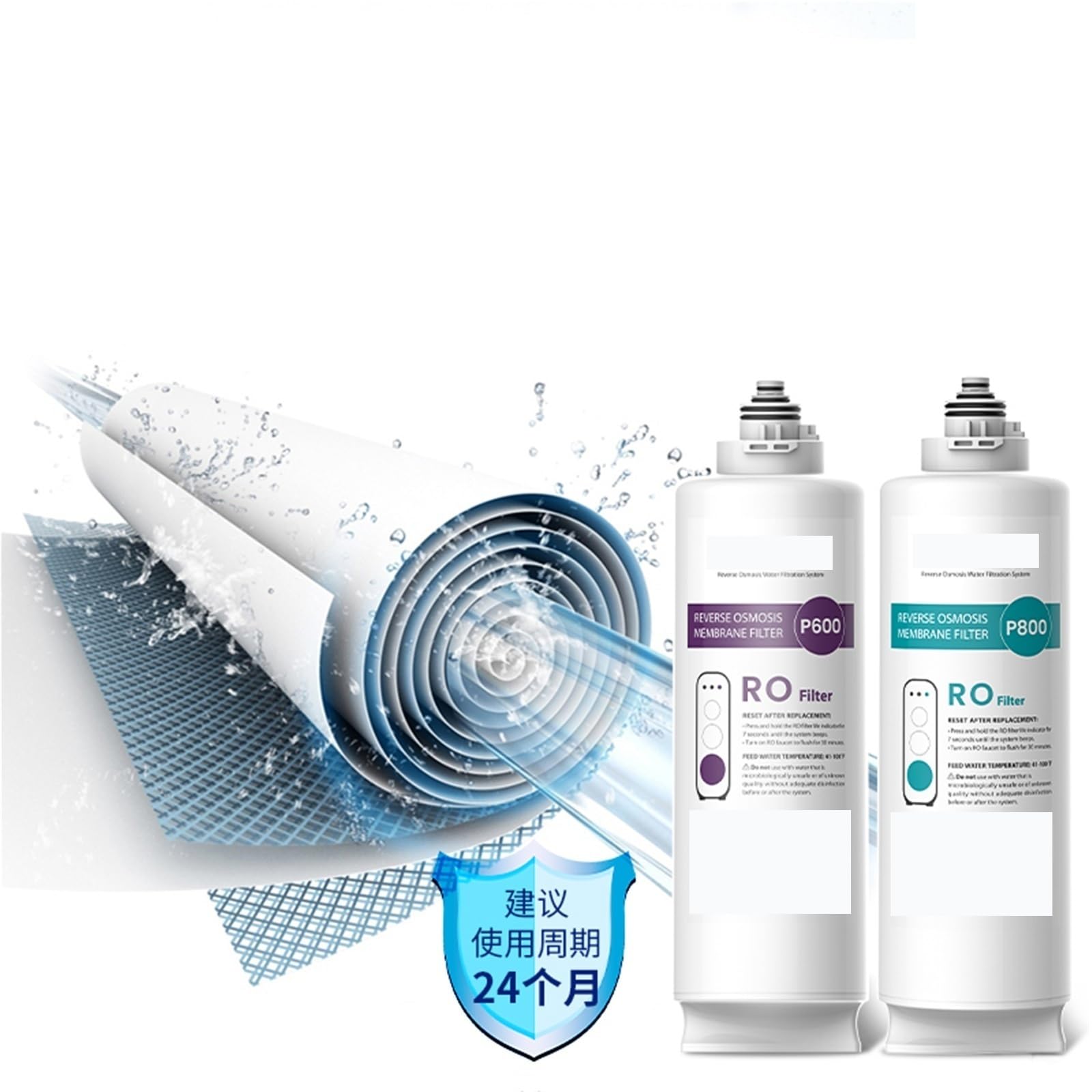 Compatible Con Waterdrop, Filtro WD-G3-CF. Cartucho De Repuesto For Purificador De Agua WD-G3-W, WD-G3P600 Y WD-G3P800. Elemento Filtrante CFCB For Filtración De Agua G3p800RO.(Cf)