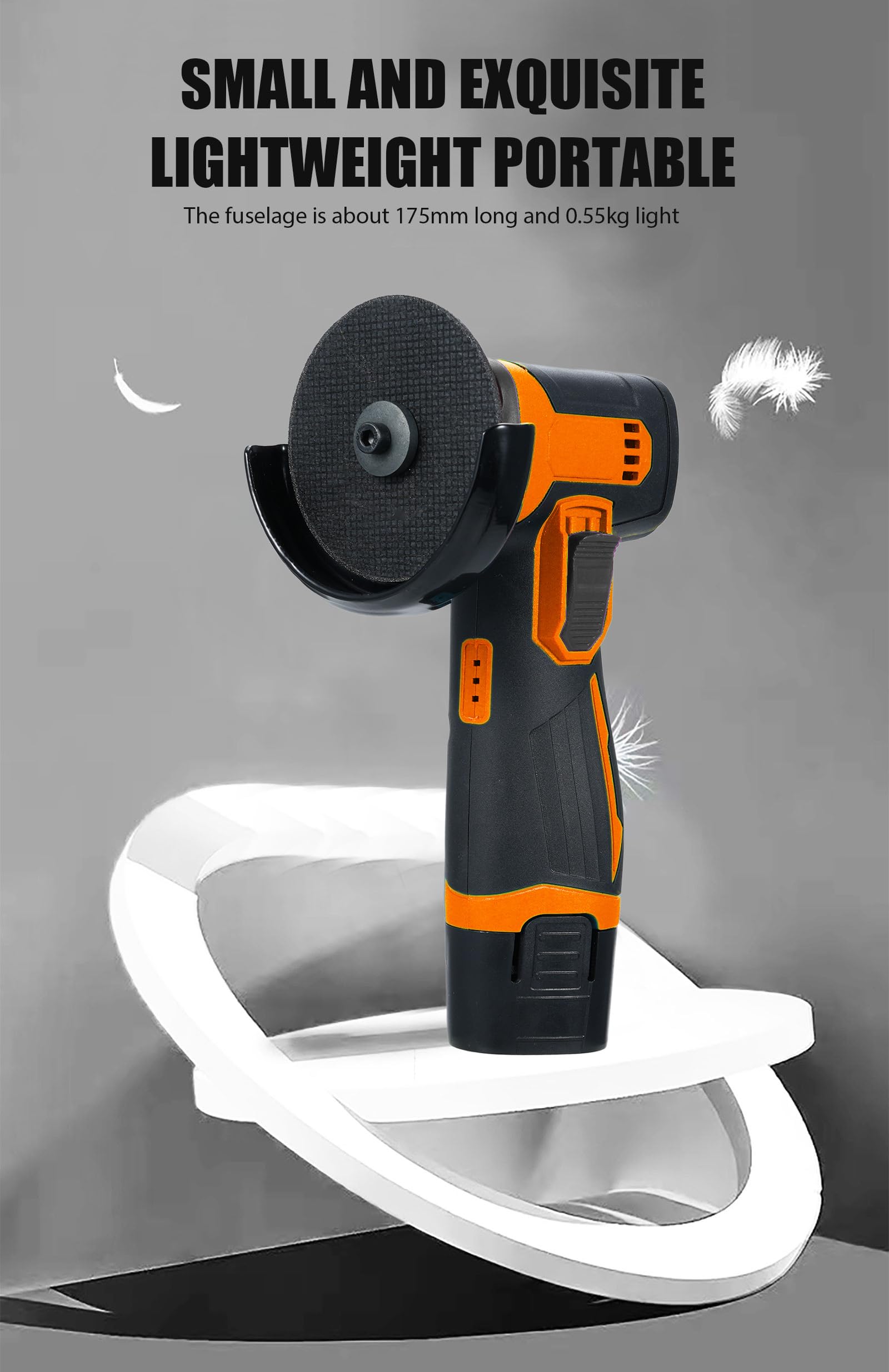 Mini Smerigliatrice Flex 12V 19500 RPM 76 Mm Con Valigetta Mini Smerigliatrice Angolare Flex A Batteria 12V - 76mm, 19500 RPM, 2 Batterie Al Litio, Con Valigetta Smerigliatrice Angolare 12V 76mm - Foto 13