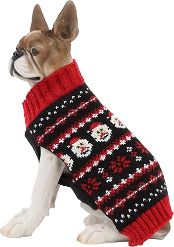 Miniatura 8 de BOBIBI Suéteres para perros para Navidad renos y mascotas ropa cálida de invierno