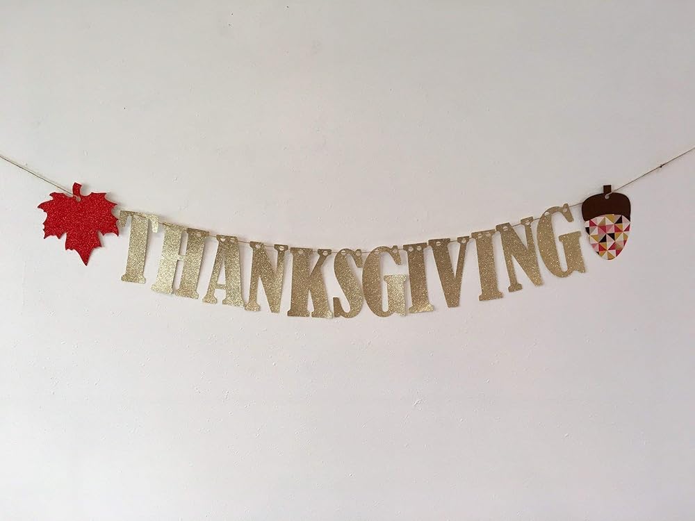Thanksgiving Banner, Modern Thanksgiving Banner Handmade