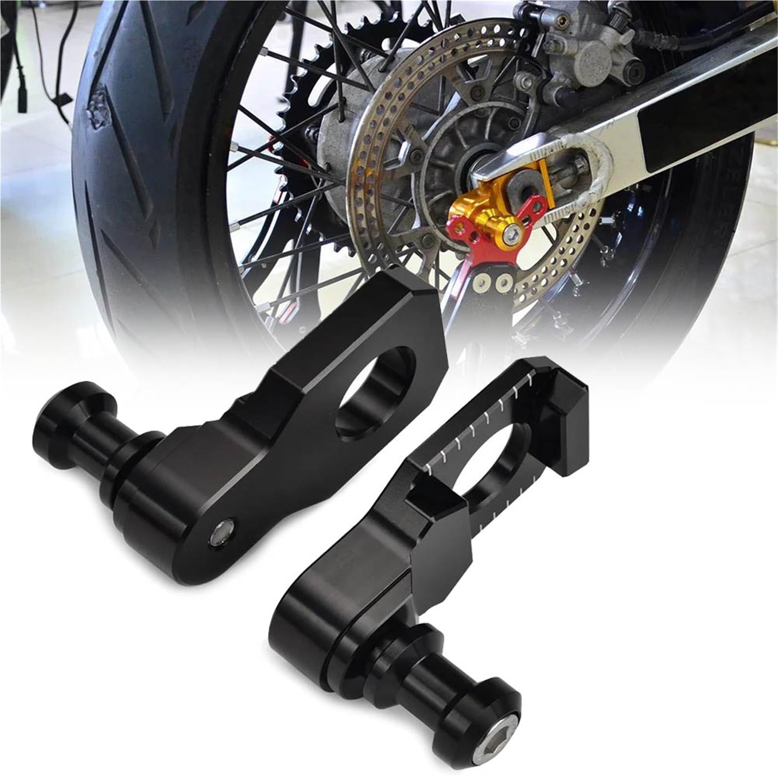 Curseur de bloc d'essieu CNC en aluminium pour l'alignement précis de la roue arrière GSXR