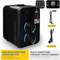 Vista 5 de Enventor 10L Mini Refrigerator Skincare Fridge, AC 120V DC 12V Mini Portable Thermoelectric Cooler and Warmer Refrigerators with LCD Temperature