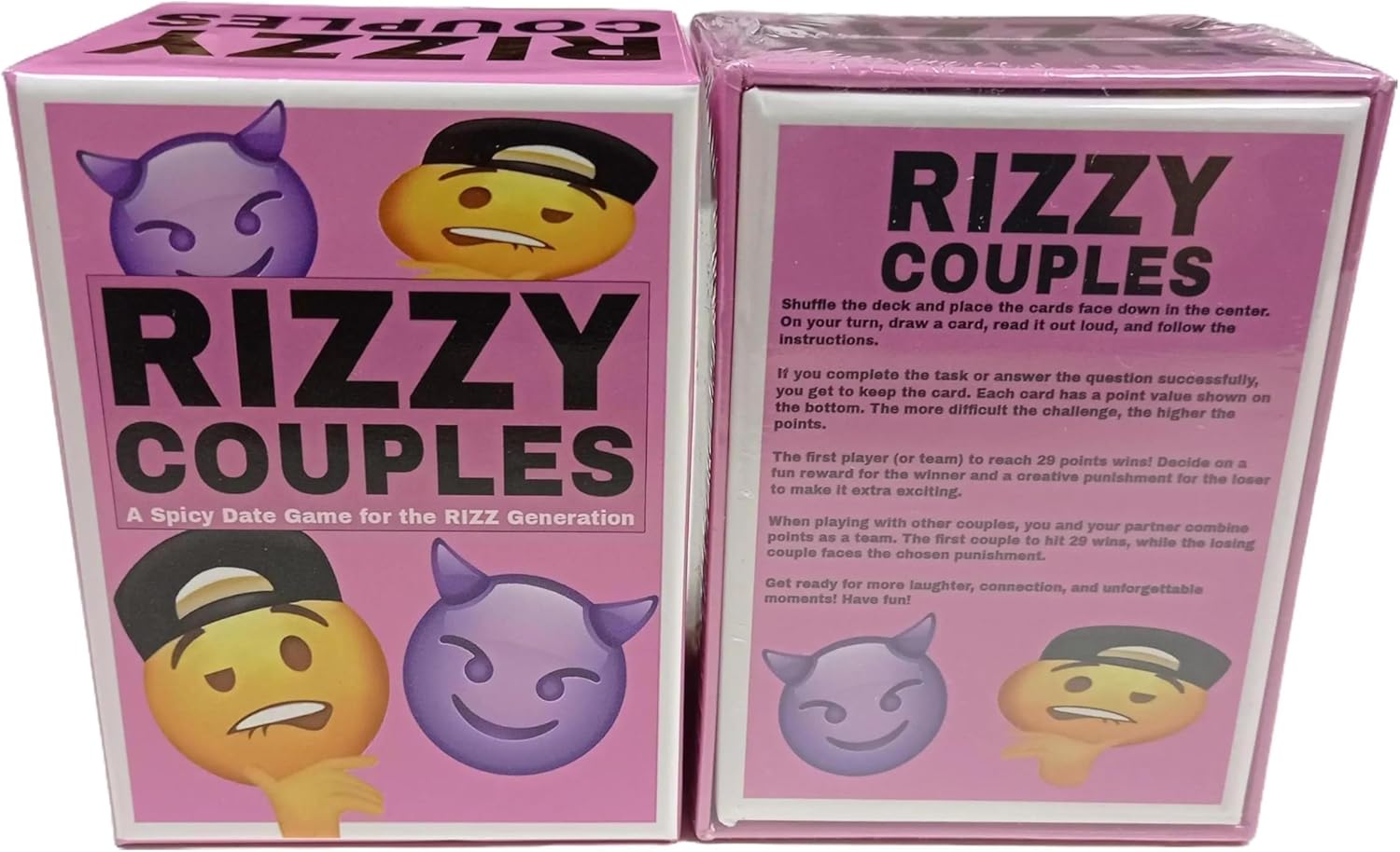 Spicy Date Game RIZZ UP Your Romance - 150 Cards with Challenges, Dares & Creative Rewards for Couples or Groups - Adult Card Game