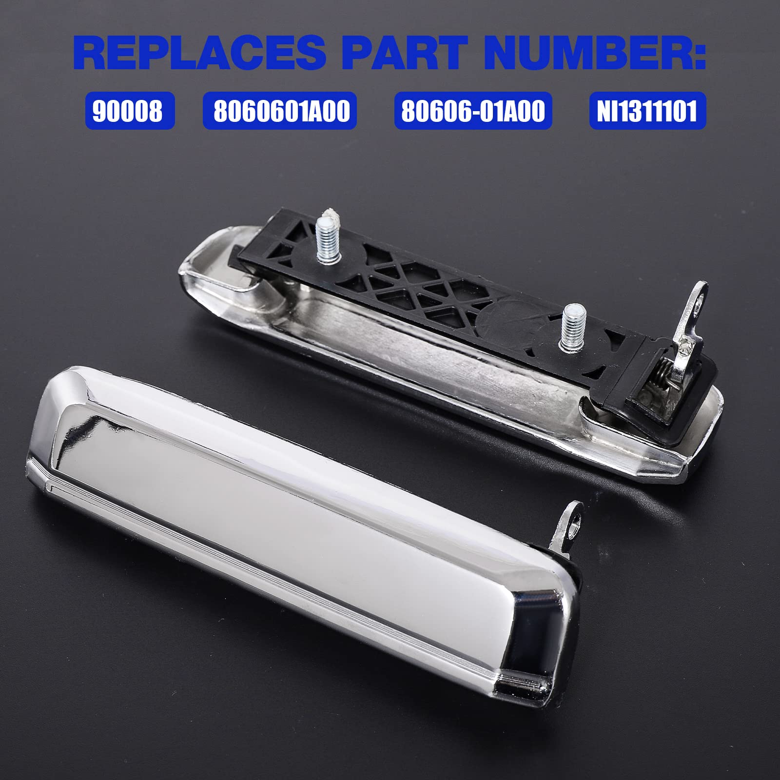 Maniglia Porta Esterna Per Nissan D21 Hardbody E Pathfinder - 1 Paio Anteriore Sinistro/Destro, Ricambio - Foto 2