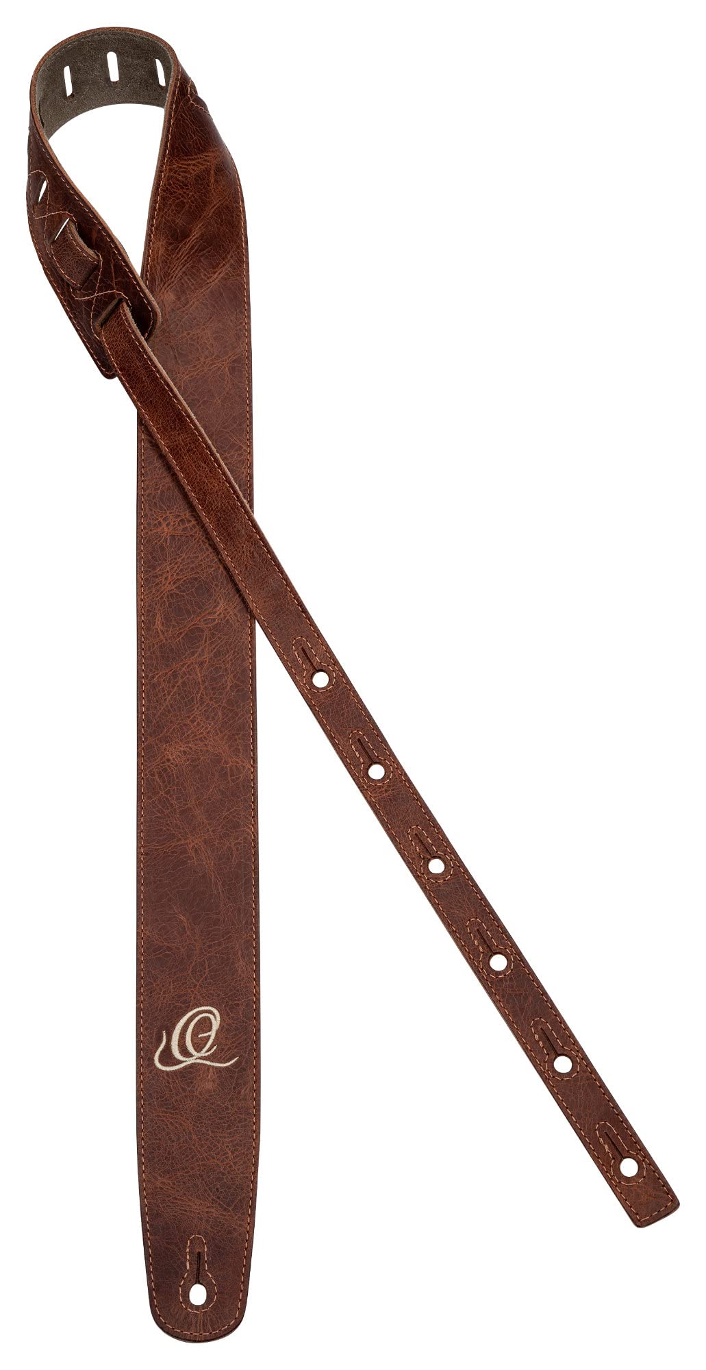 Ortega Guitars Adjustable Guitar Strap, Acoustic Guitar / Bass, Electric Guitar / Bass, Suede Series, Suede Leather - Image 2