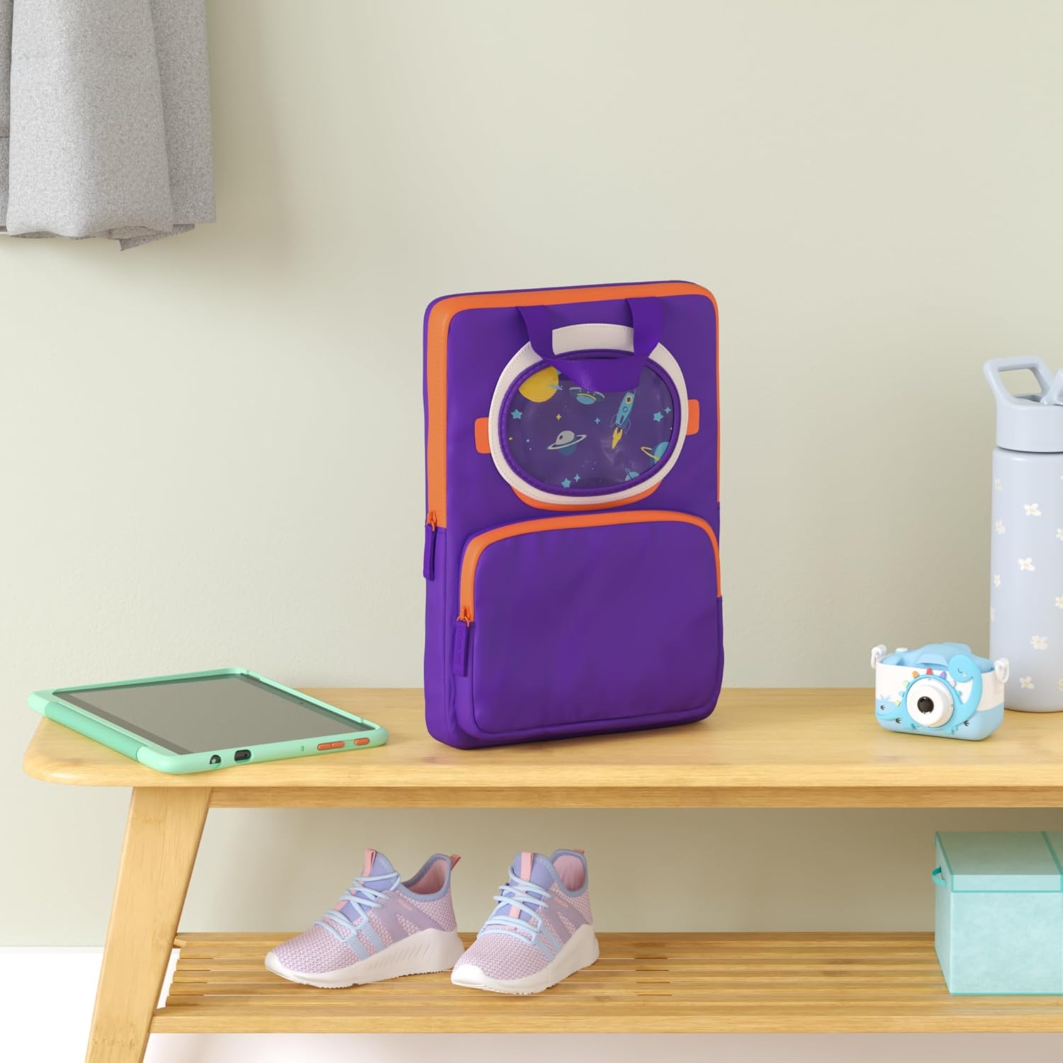 Amazon Fire 7 Kids Tablet Sleeve Bundle — Bundle includes Amazon Fire 7 Kids tablet, 16GB, Blue & Spaceman Carrying Case