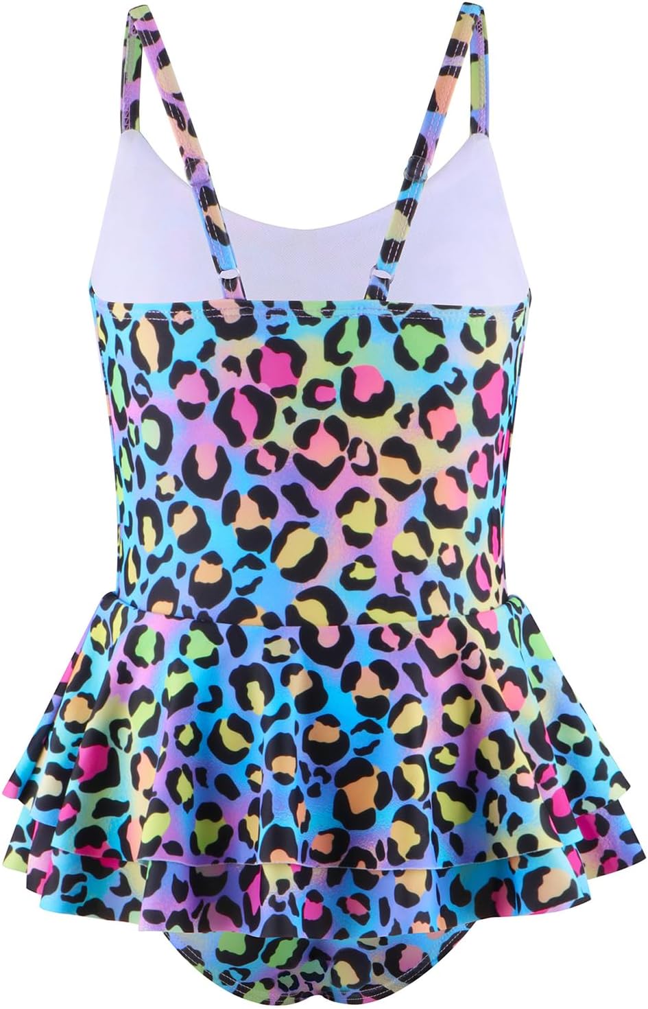 Girls' One Piece Swimwear Cartoon Printed Hawaiian Swimsuits for 3-12 Years
