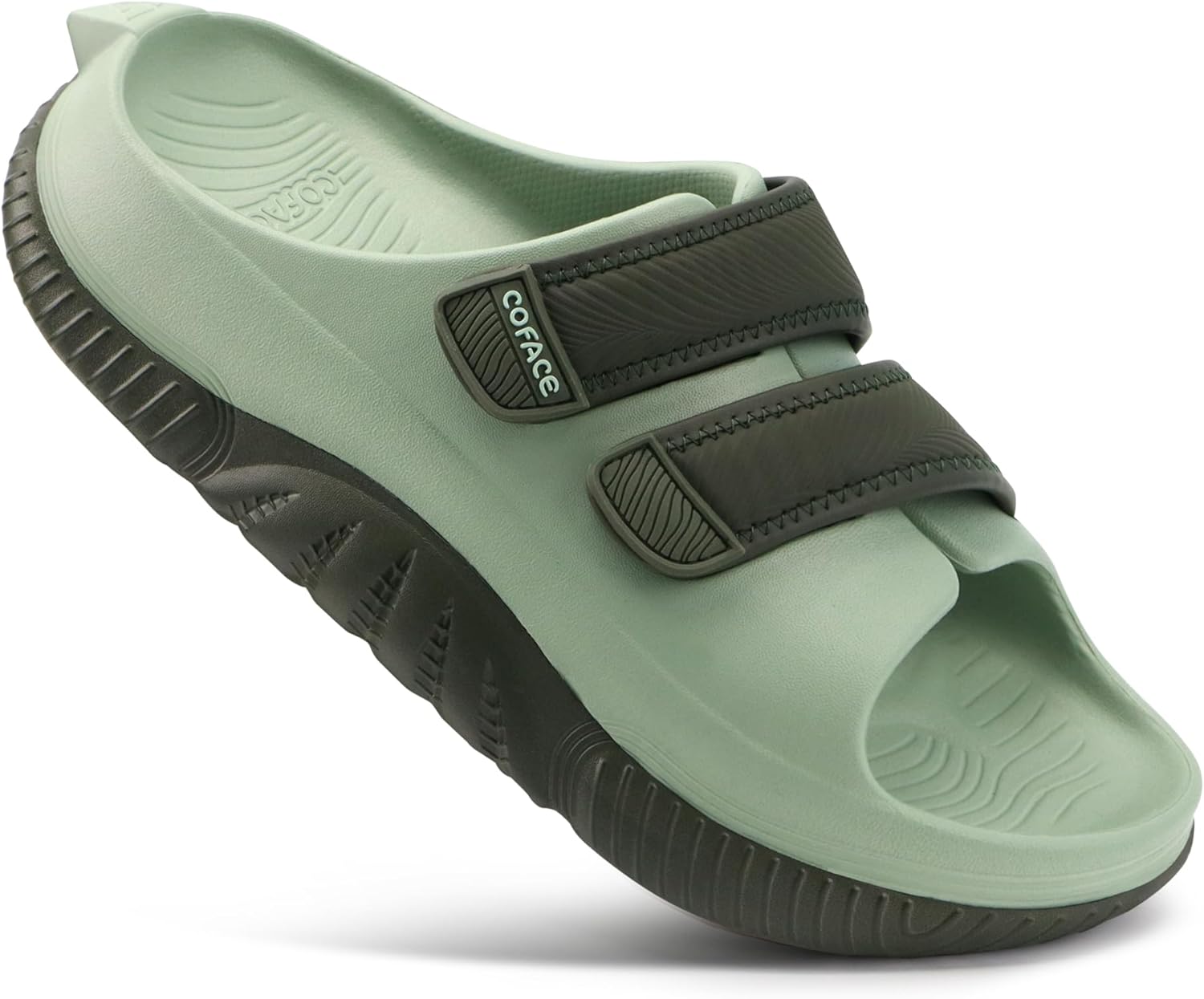 COFACE Mens Recovery Sandals Orthopedic Walking Slides for Men Adjustable Thick Cushioned Orthotic Man Plantar Fasciitis Comfort Casual Outdoor Size 7-15 - Image 9