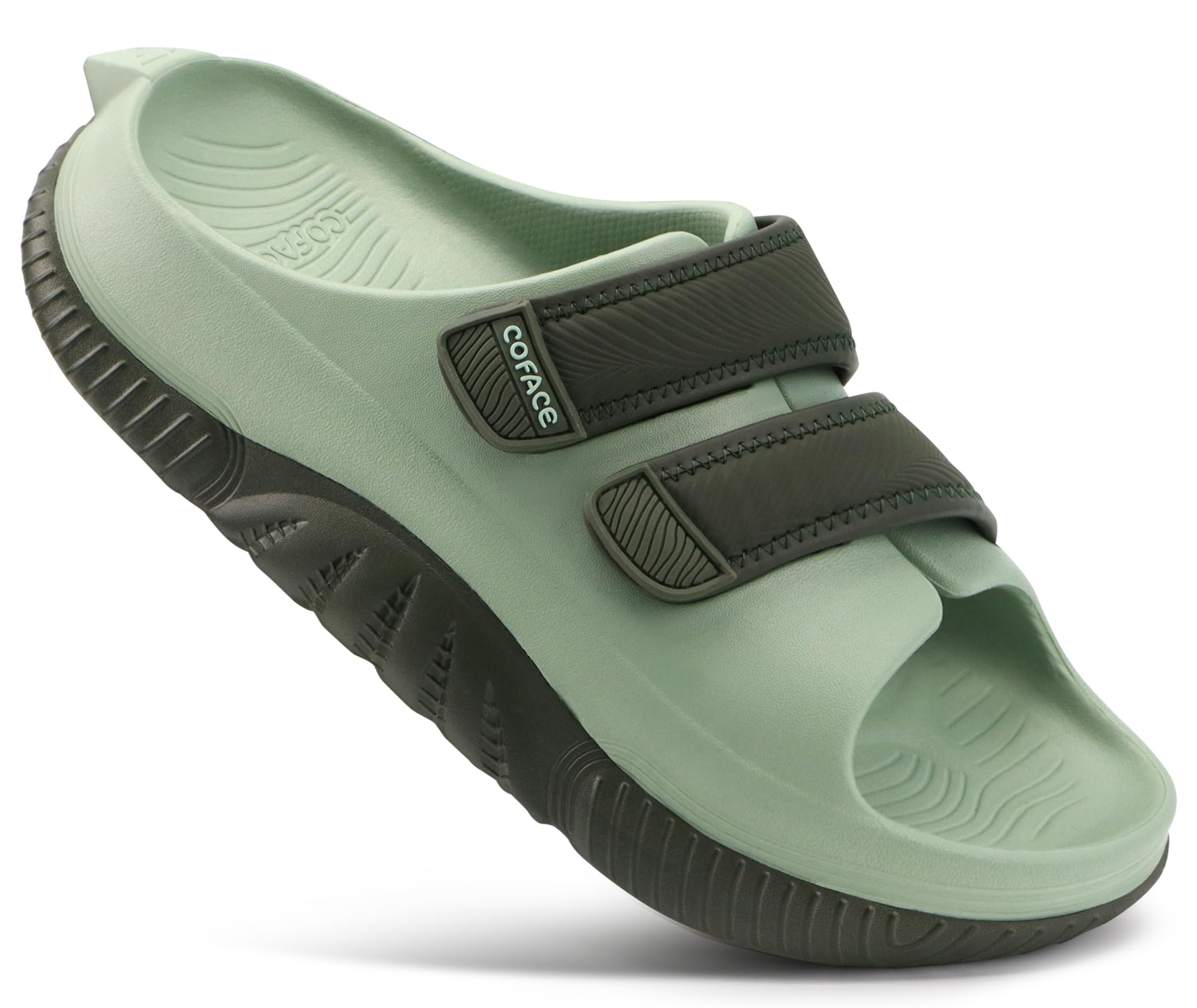 COFACE Sandalias de recuperación hombres Sandalias ortopédicas deslizantes caminar Ajustables acolchado grueso Ortopédicas Hombre Fascitis plantar Confortables Casual Al aire libre Talla 40-48