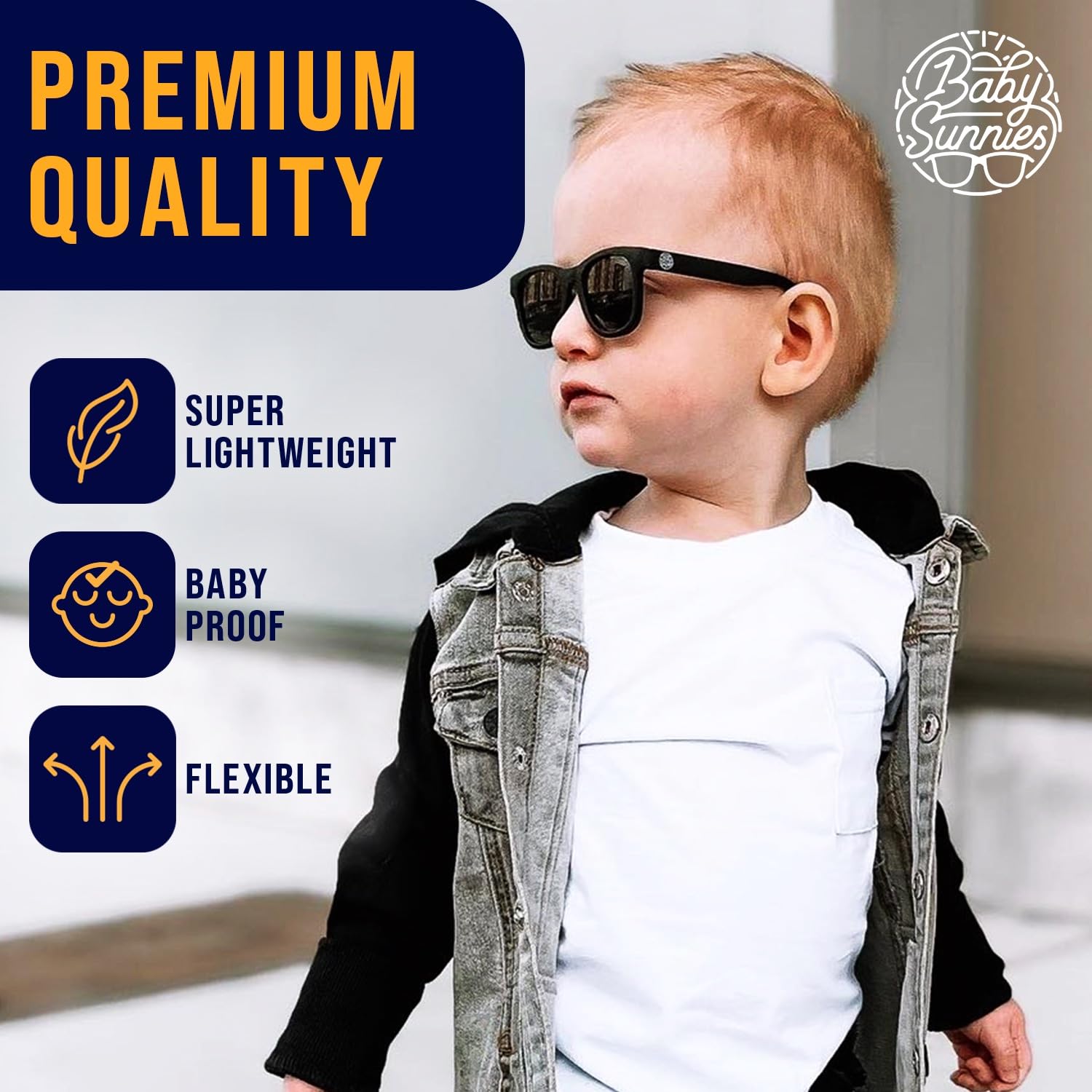 BABY SUNNIES Polarized Toddler Sunglasses for Boys & Girls - Eye Safe Kids Sunglasses - UV Protection - Toddler Sun Glasses - Image 6