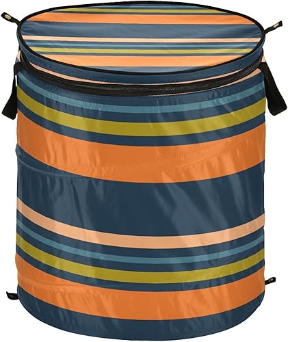 cubbies artesanía plegable ropa sucia cesta para gadget rayas pastel colorido, bolsa para ropa sucia