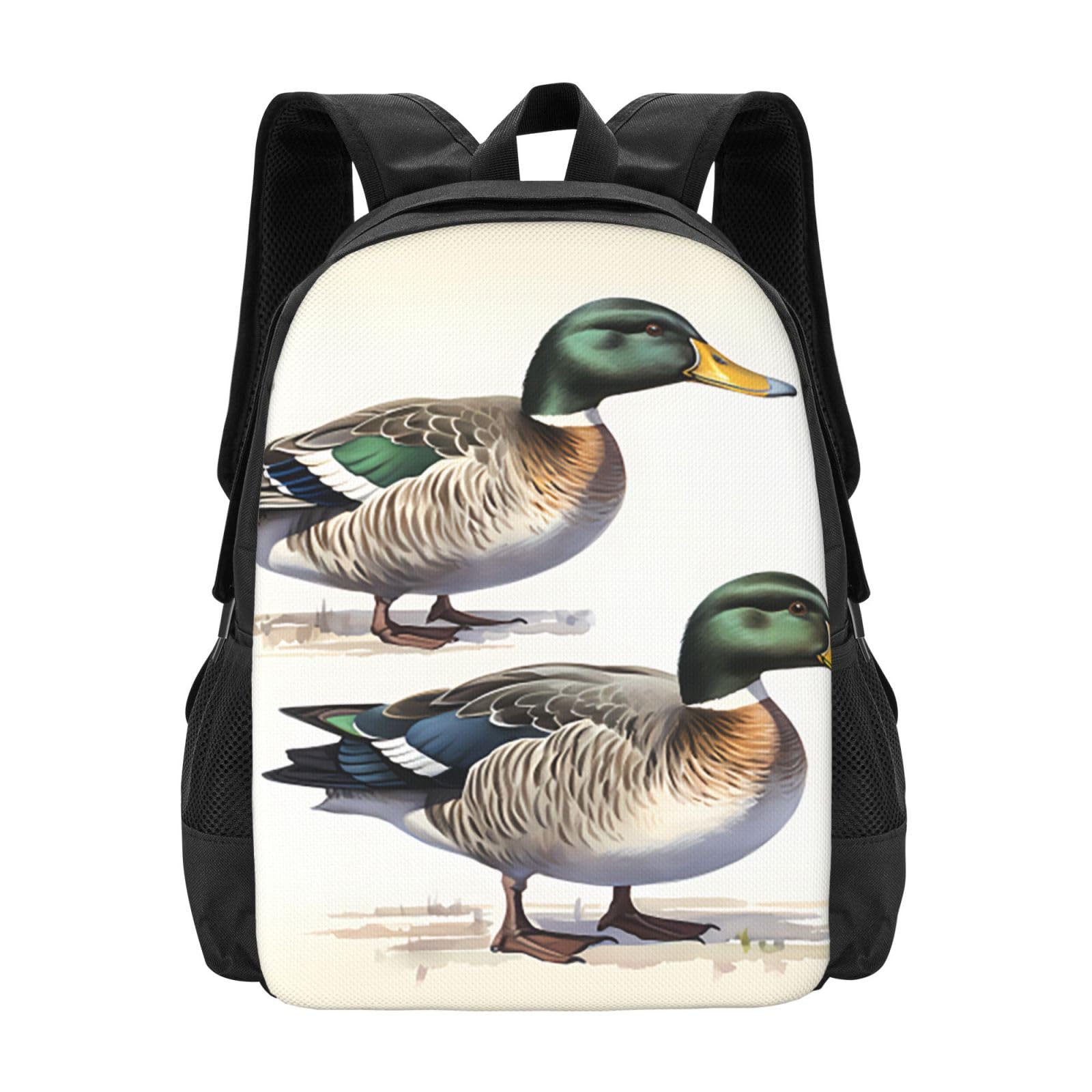 Dzika kaczka para plecak unisex 15,6 cala laptop czarny Oxford plecak