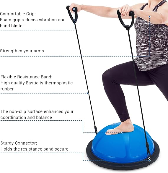 23 Half Exercise Ball Trainer, Balance Ball Trainer, 1600 Lbs Yoga Ball