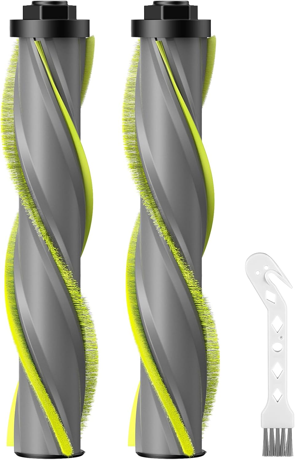 iSingo 3789 Brush Roll Replacement Compatible with Bissell Cleanview XR Pet 300W / XR 200W / Powerlifter Turbo Cordless Stick Vacuum, Model# 3797V, 3789U, 3789, 3789X, 3797, 3797W, 2 Pack, Green