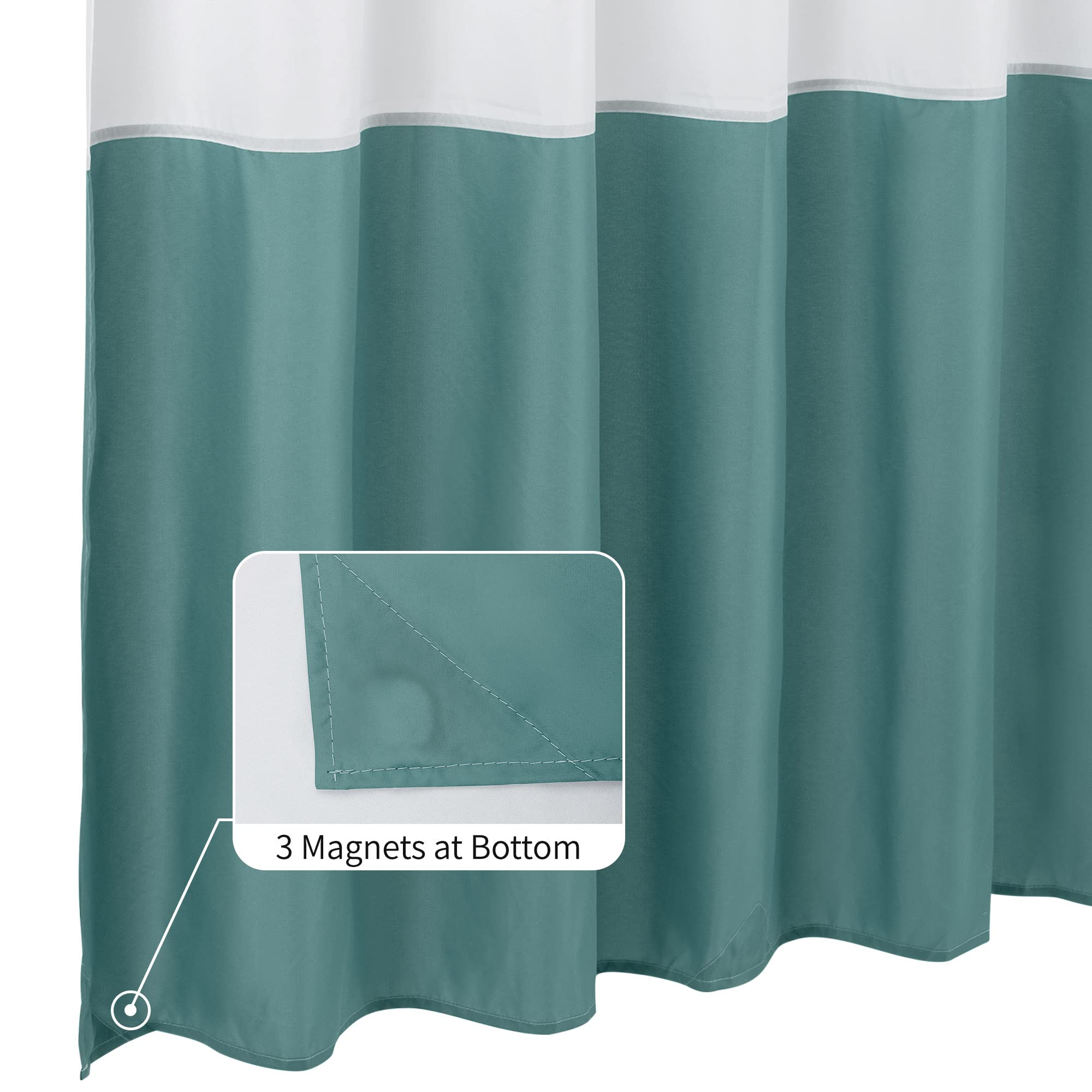 Snapklik.com : ALYVIA SPRING Waterproof Fabric Shower Curtain Liner ...