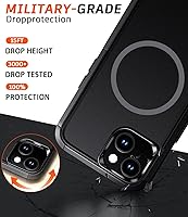 Vista 3 de Diverbox Funda para iPhone 13 [compatible con MagSafe] [con protector de pantalla] [a prueba de golpes] [a prueba de caídas] Funda de protección