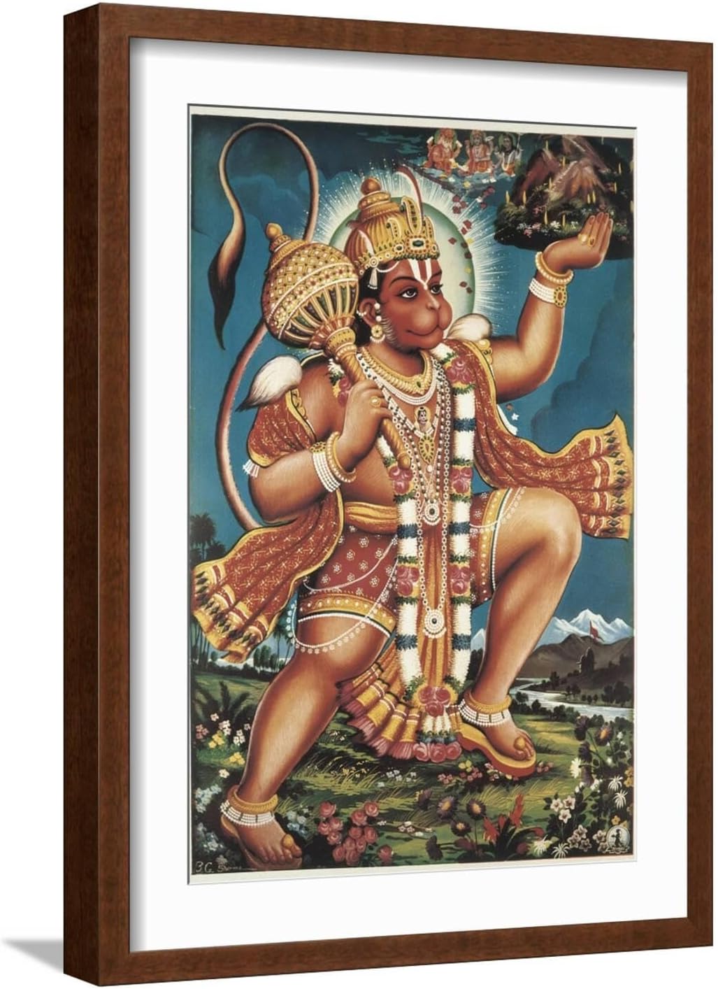 ART.COM Wall Art Print God Hanuman, 24" x 36"