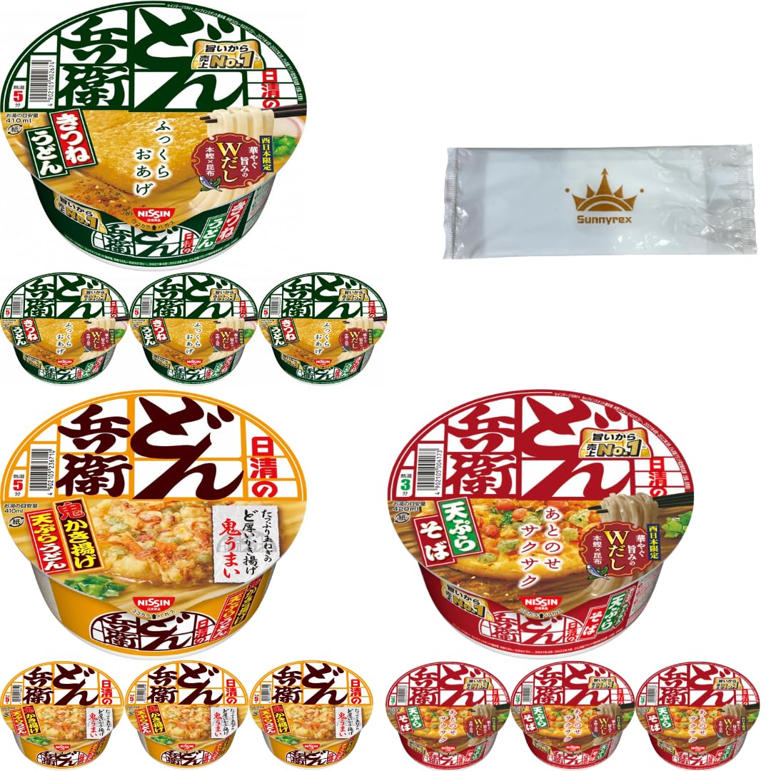 Amazon.co.jp: どん兵衛 きつねうどん 天ぷらそば かき揚げ天ぷら