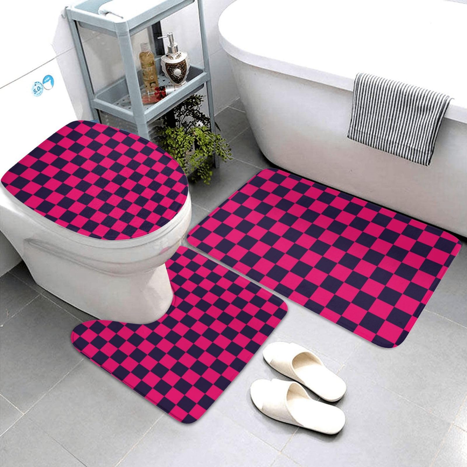 Tapis de salle de bain antidérapant lavable pour éviter les glissades