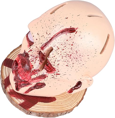 Miniatura 6 de Cabeza de soporte para cuchillos de calavera, material versátil herramienta de almacenamiento de cocina, decoraciones de fiesta temática de terror