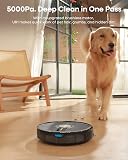 uninell UR1 Robot Vacuum Cleaner with Mop, Robotic Vacuum with 5000Pa Super Suction, 180min, Ultra Slim with Auto Carpet Boost, APP Remote Voice Control, Ideal for Carpets Hard Floors Pet Hair - 2