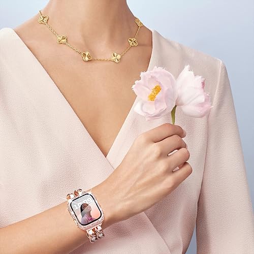 Vista 61 de WINGLE Paquete de 10 fundas protectoras de pantalla para Apple Watch de 1.575 pulgadas SE 3/2/1 Series 6 5 4 con vidrio templado, carcasas Paquete