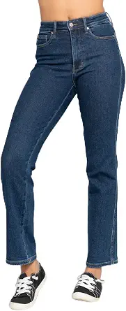 Judy Blue Women's High Waisted Tummy Control Classic Straight Jeans