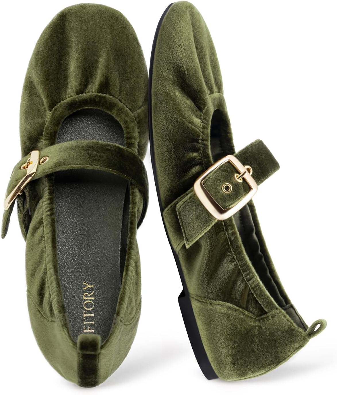 FITORY Mary Jane Shoes Ballet Flats for Women Dressy Casual Business