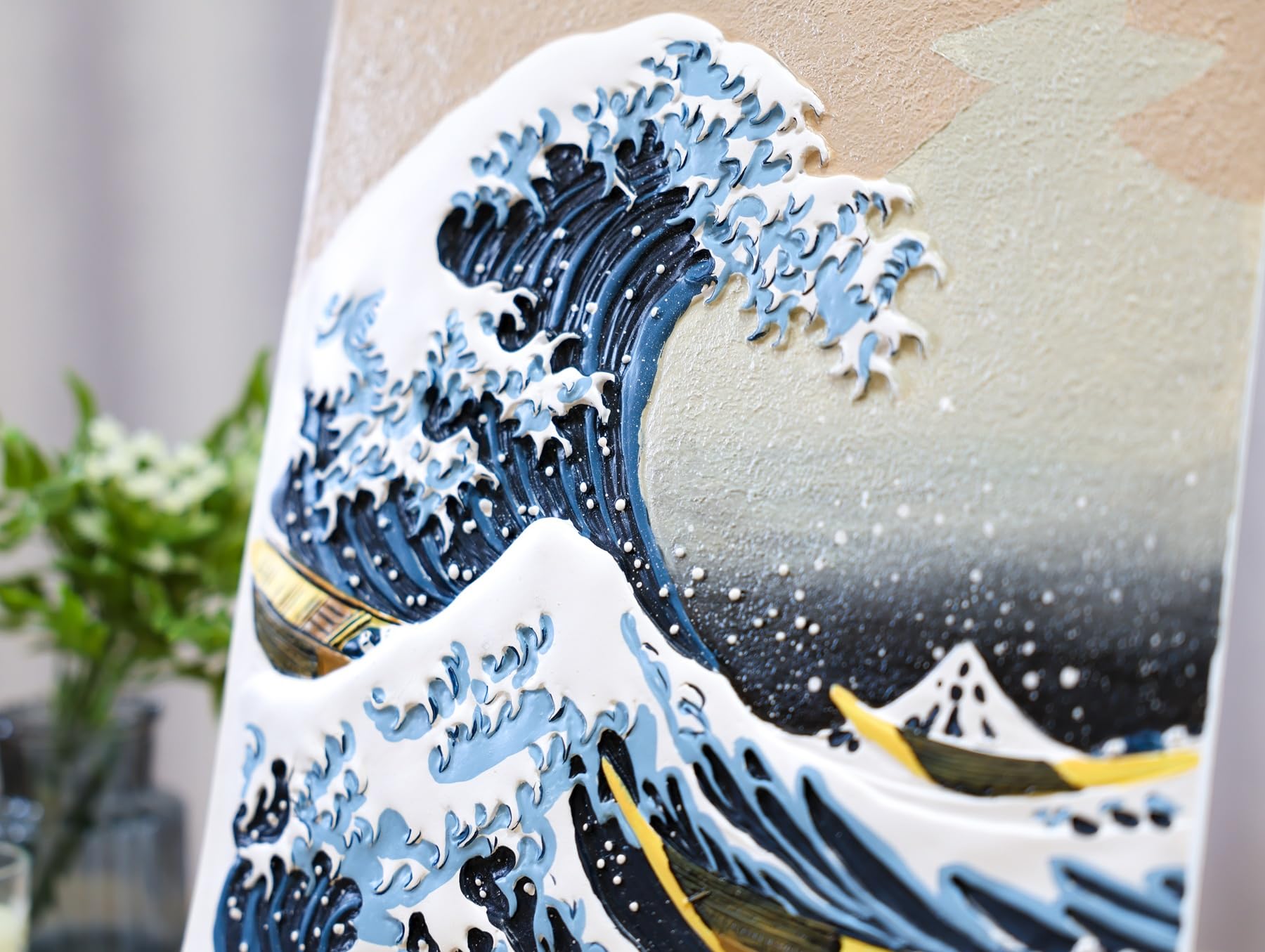Amazon.co.jp: 名画で立体アート/葛飾北斎「冨嶽三十六景」「神奈川
