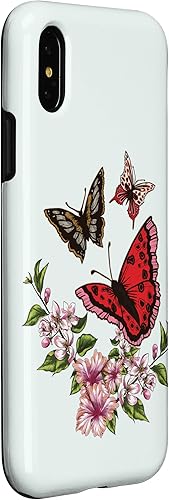 Miniatura 9 de Funda para iPhone 11 Pro Max con diseño de mariposas voladoras coloridas
