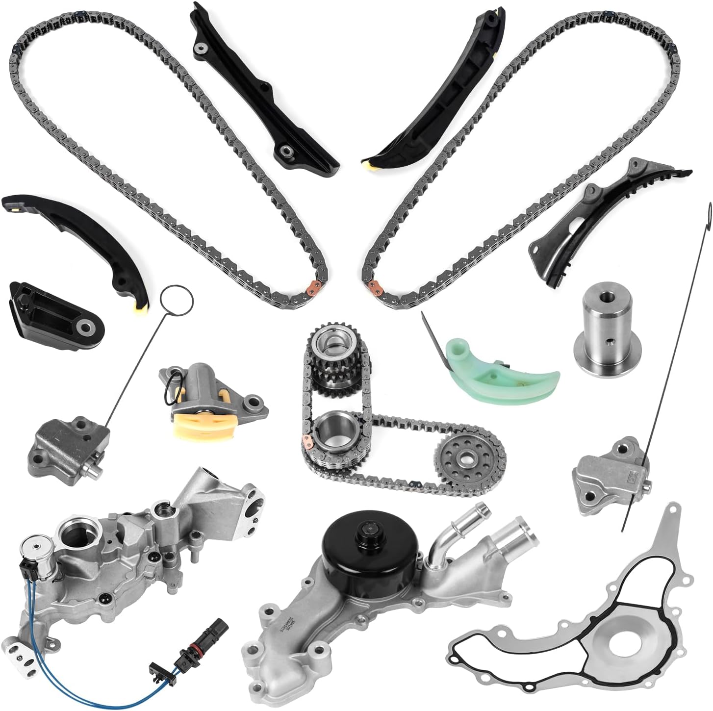 WANGSHENG 3.6 Pentastar Timing Chain Kit with Water Pump and Oil Pump