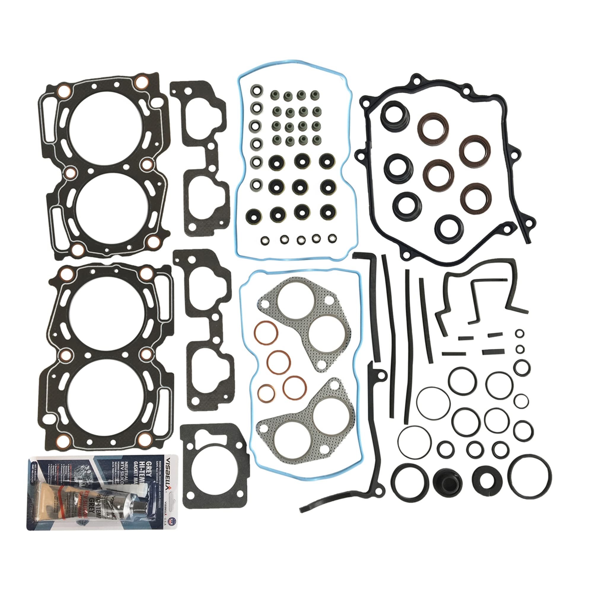Partsflow Engine Cylinder Head Gasket Set For Subaru Legacy 2000-2003for Subaru Outback 2000-2003 For Subaru Impreza 1999-2003 For Subaru Forester 1999-2003 For Subaru Baja 2003 OE#HS26170PT-1