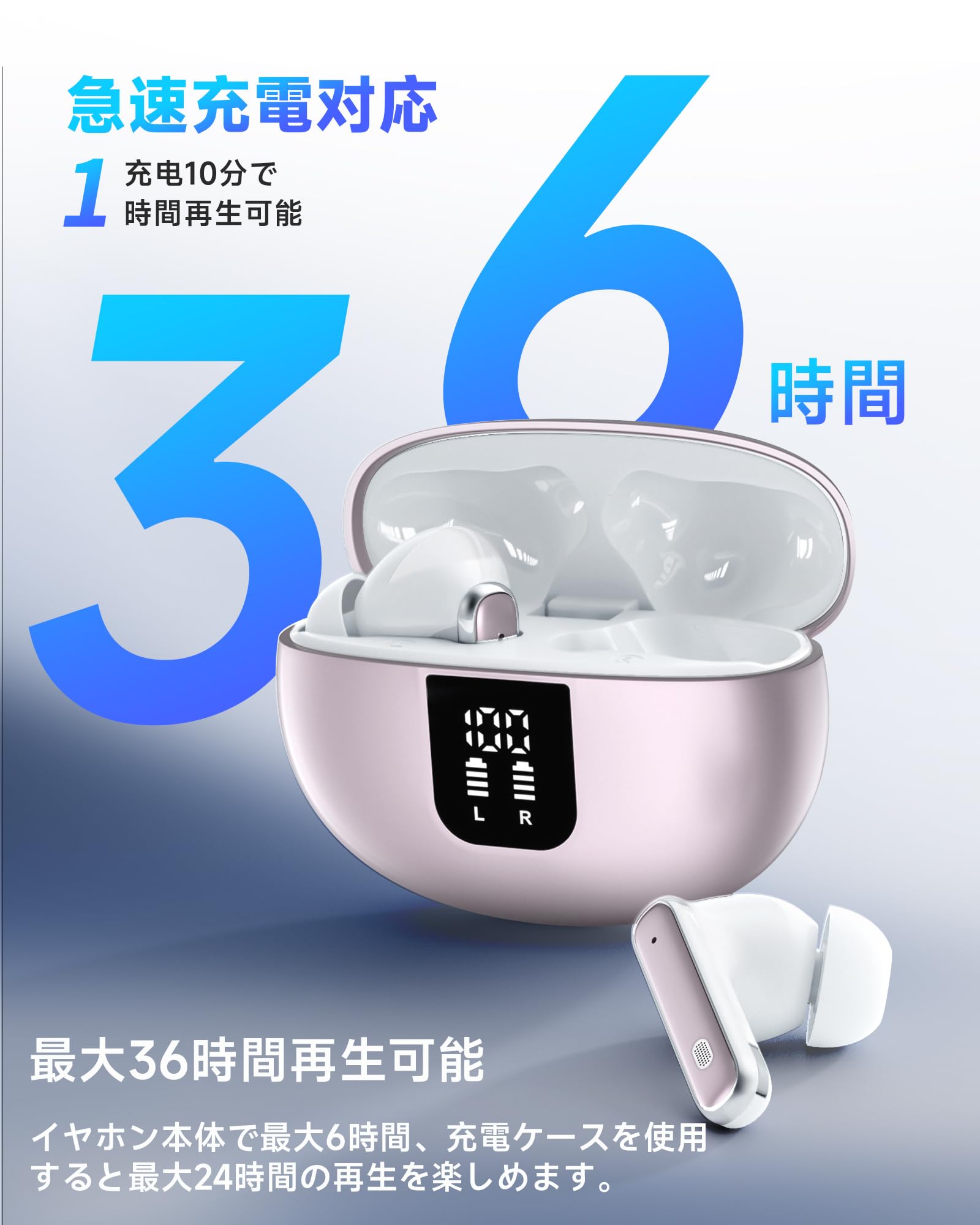 Amazon.co.jp: イヤホン Bluetooth ワイヤレスイヤホン AIスマート