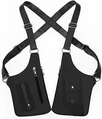Double Shoulder Armpit Bag, Anti-Theft Hidden Underarm Strap Wallet Pocket Holster Phone Leisure for men