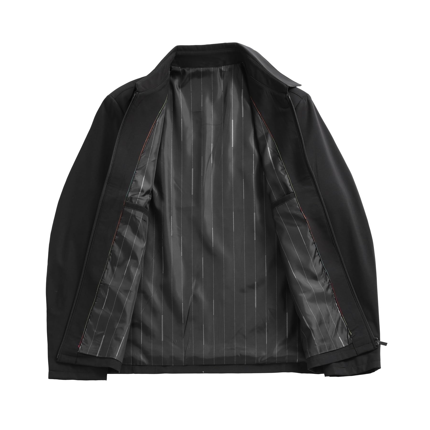 Allthemen Herren Jacke Leicht mit Kragen Übergangsjacke mit Reißverschluss Bomberjacke Frühling Herbst Outdoorjacke