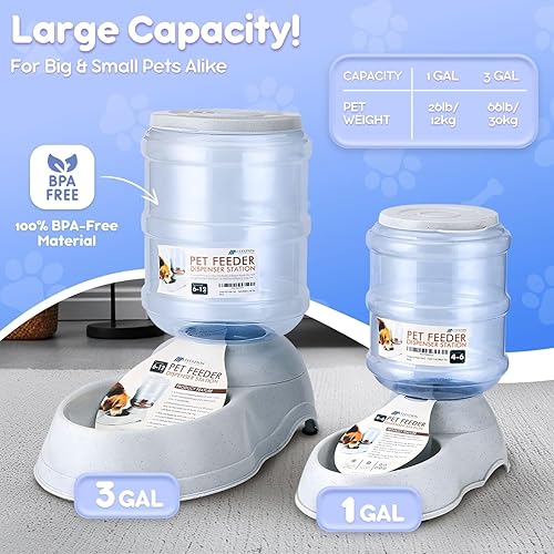 Miniatura 7 de Bol para mascotas con sistema dispensador automático y almacenamiento de alimento seco, de Flexzion