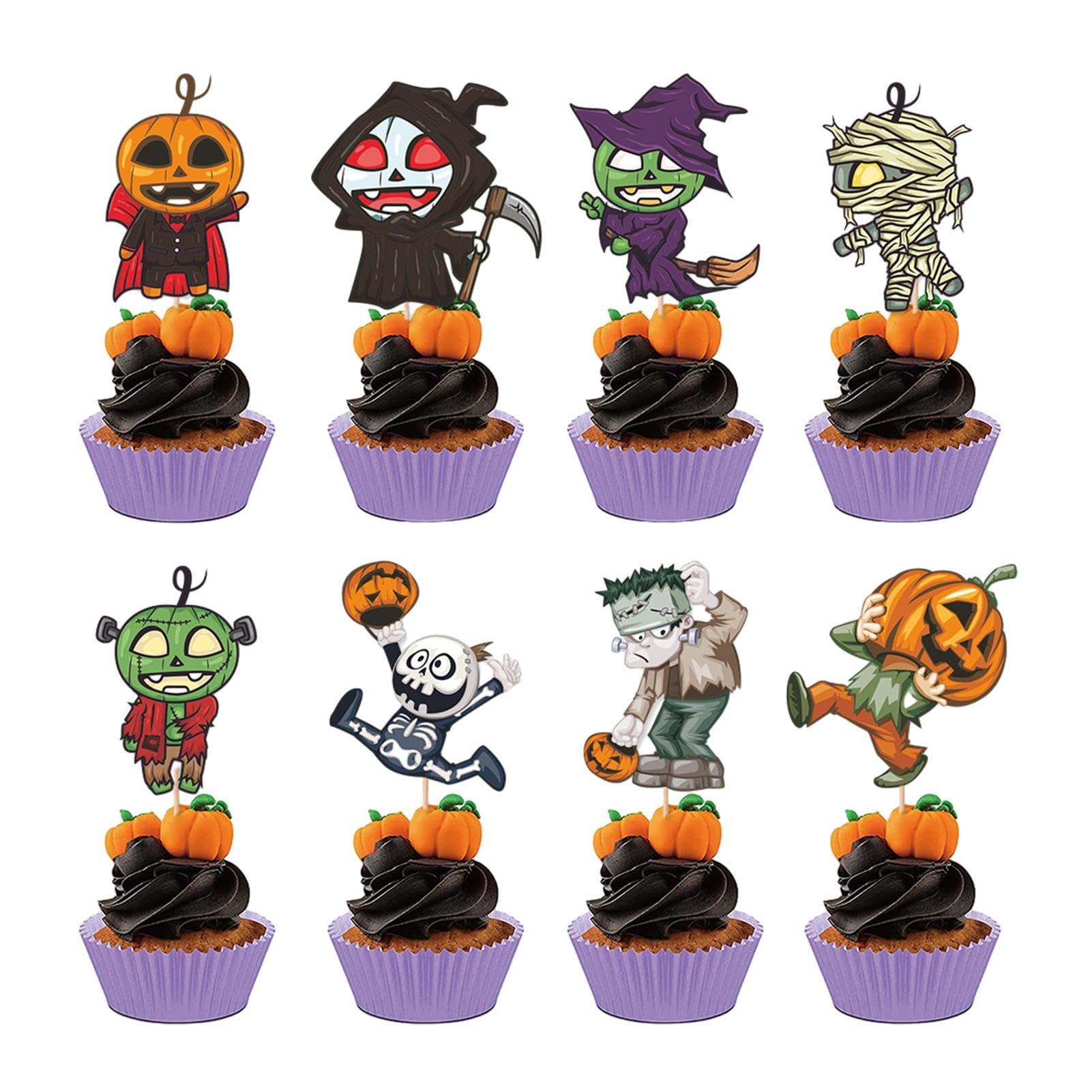 Amazon.co.jp: ハロウィンカップケーキピック - ピック 8 個セット
