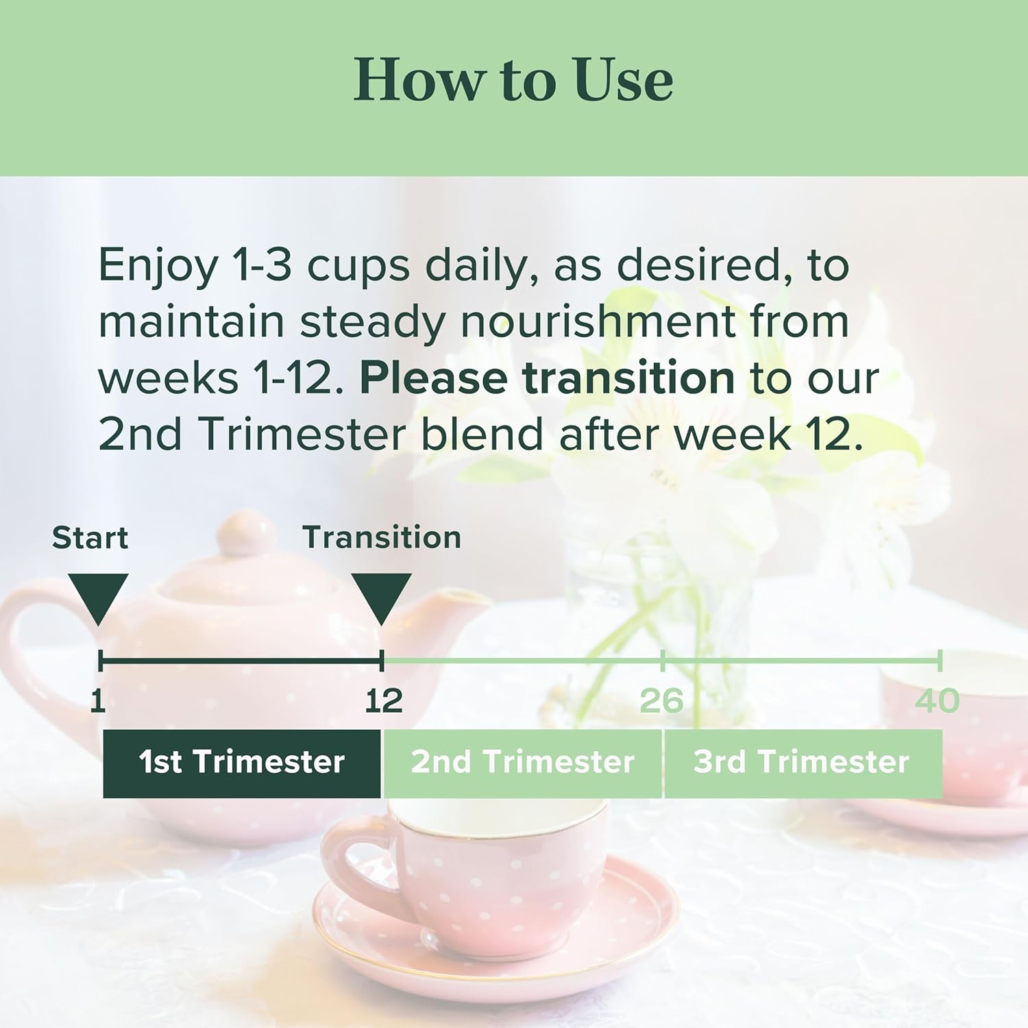 Jade Tea - Organic First Trimester Tea - Nurturing Pregnancy Tea | First Bloom | Gentle Morning Sickness Relief & Foundational Prenatal Nutrition | Caffeine-Free | Made In USA (Cinnamon)