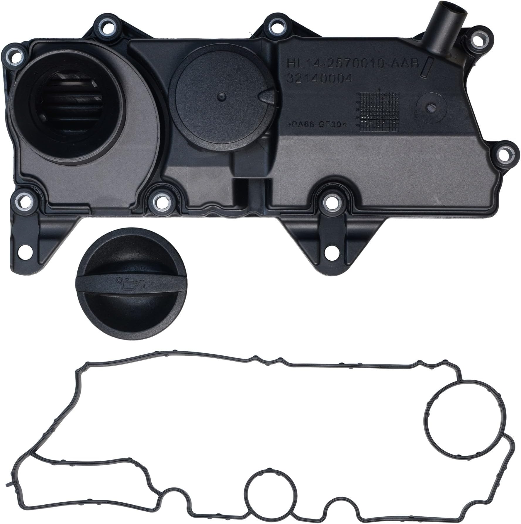 NOVAPARTS PCV Valve Oil Trap w/Gasket 32140004 for 2014-2021 Volvo XC90 XC60 S60 S80 S90 V60 V90 XC40 XC70 2.0L 4 Cylinder 32242753 31430923 31670210