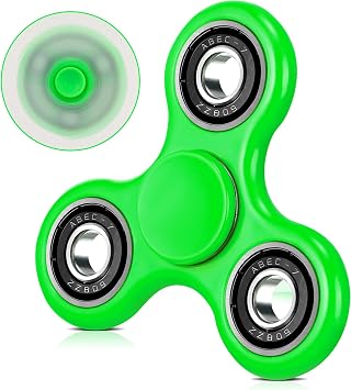 WELLVO Fidget Spinner 1Pcs للأطفال والكبار، ألعاب فيدجيت الحسية لتخفيف التوتر والقلق، ألعاب فيدجيت سبينر صغيرة رائعة لجوائز الفصل الدراسي، هدايا عيد ميلاد للأولاد والبنات