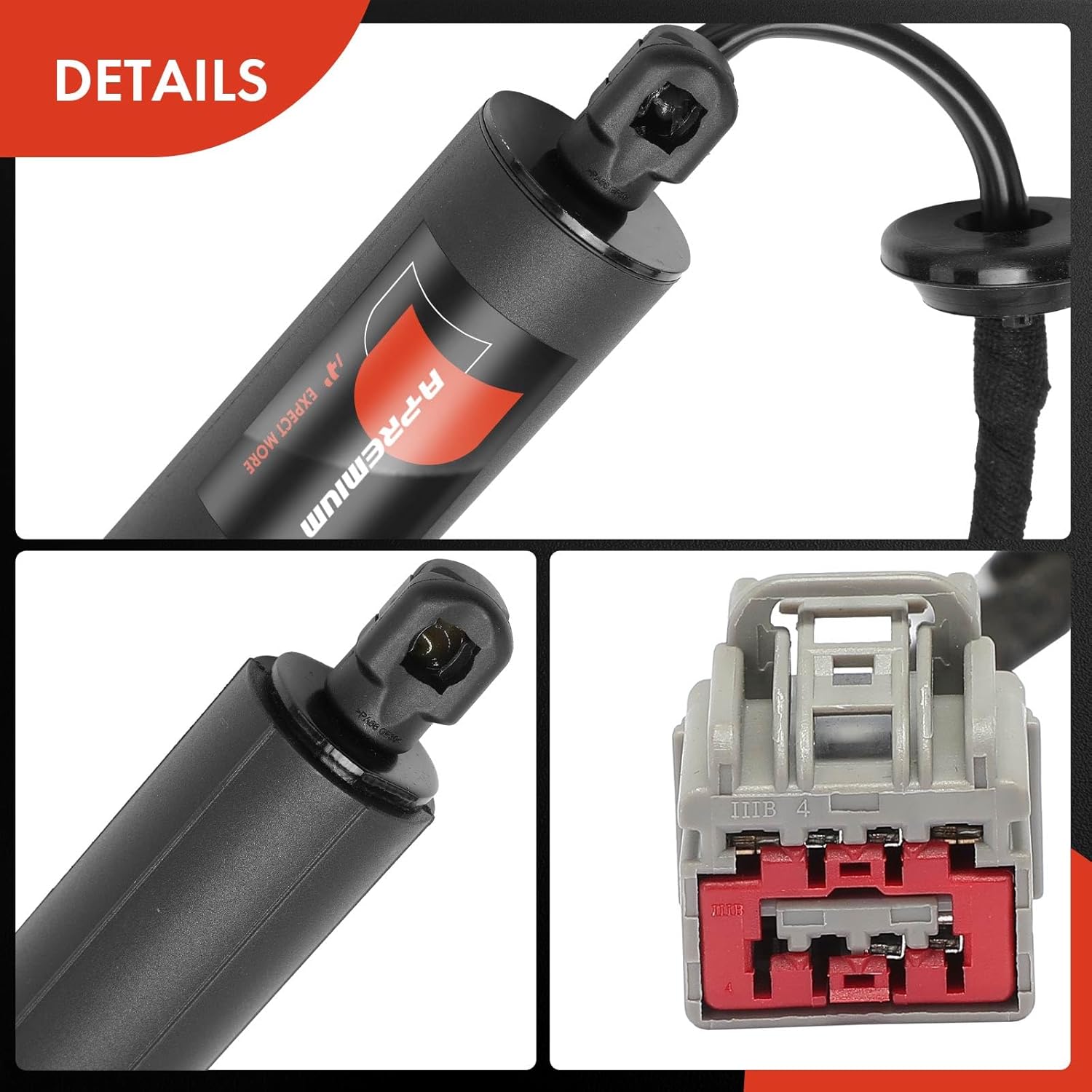 A-Premium Rear Left Tailgate Power Lift Support Shock Strut Compatible with Select Jeep Models - Grand Cherokee 2015 2016 2017 2018 2019 2020 2021, Sport Utility - Replace# 68333901AA, 68333901AB