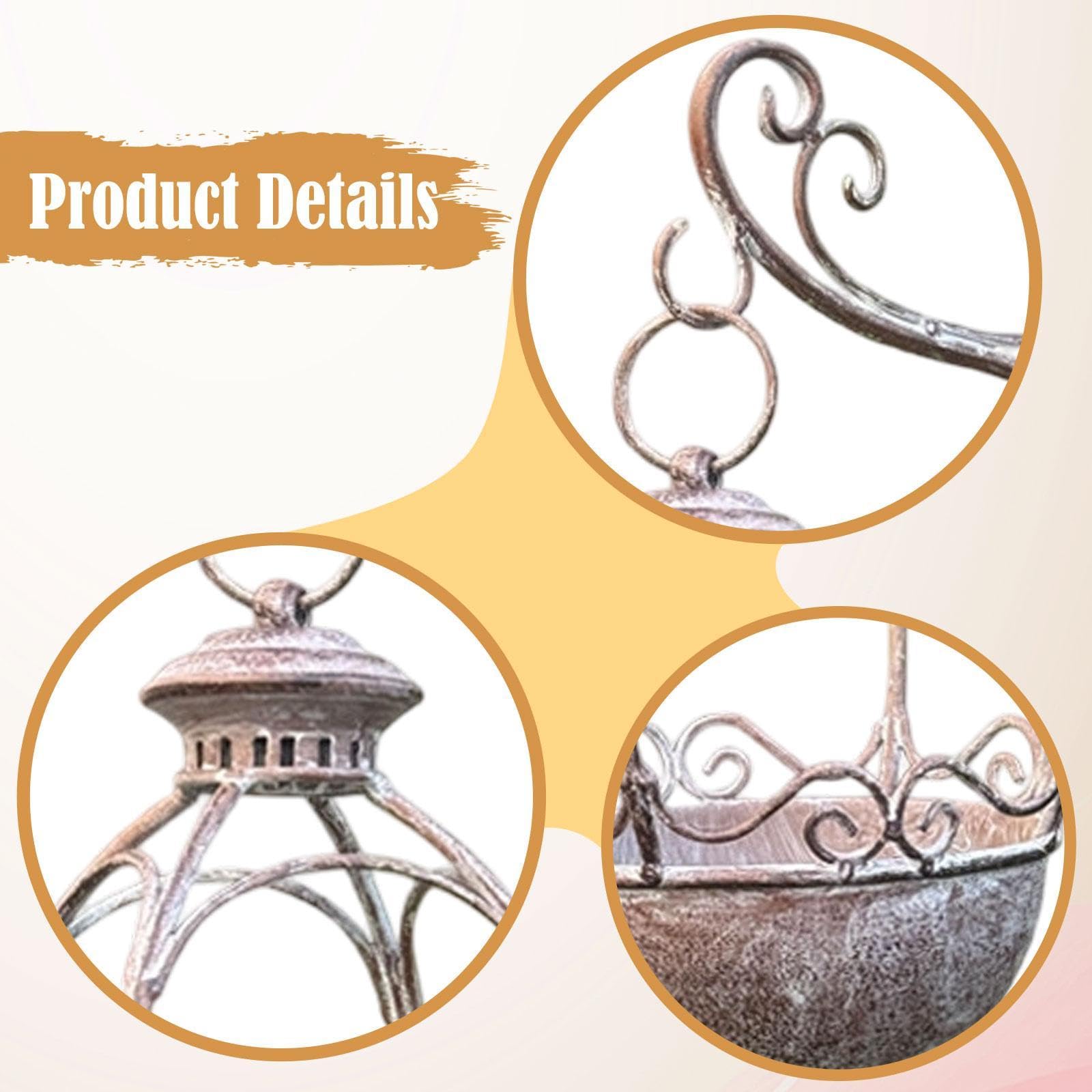 Pot de Fleurs, Pot de Fleurs Rustique Classique, Pot Suspendu, Pot de Fleurs Suspendu pour