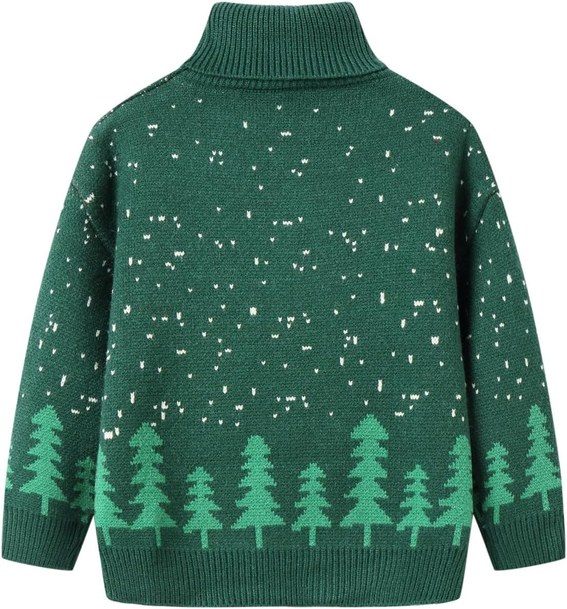 Mud Kingdom Boys Christmas Sweaters Turtleneck Xmas Reindeer Festive Pullover 2T-Size 8