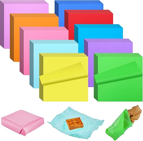 Lincia 500 hojas de papel encerado para alimentos, 12 x 12 pulgadas, revestimientos para cestas de alimentos, hojas de papel de delicatessen