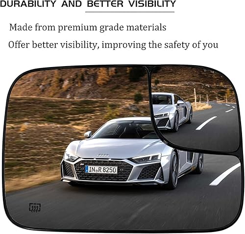 Miniatura 3 de Espejo de repuesto para espejo de punto ciego del lado derecho del pasajero para espejos Dodge Ram 1500 2500 3500 - Vista lateral convexo 5161010AA